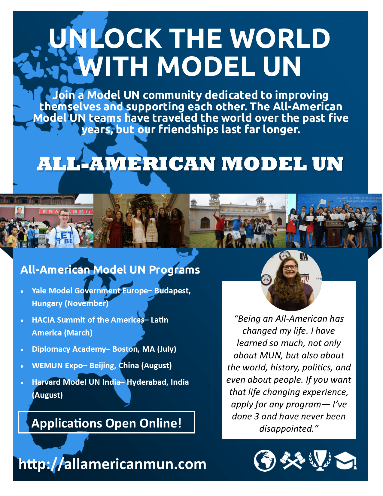 Call for All-American Model UN Applications